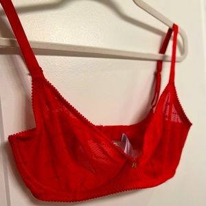 Sheer, Red, Savage X Fenty Bra